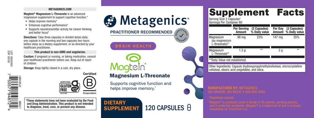 Mag L-Threonate (120 caps)
