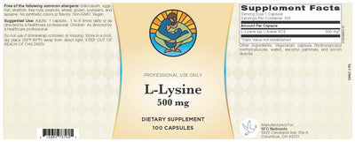 L-Lysine (100 caps)