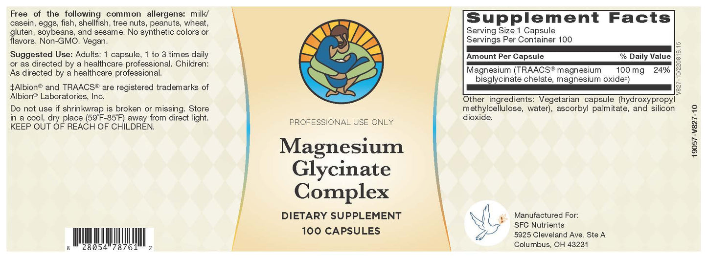 Magnesium Glycinate Complex (100 caps)